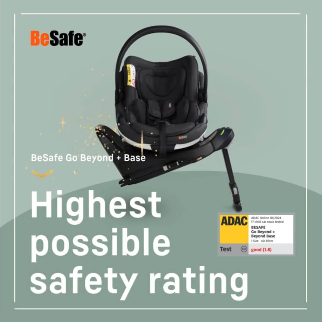 ADAC Car Seat Safety Test Winners Autumn 2024 - BeSafe Go Beyond + Base