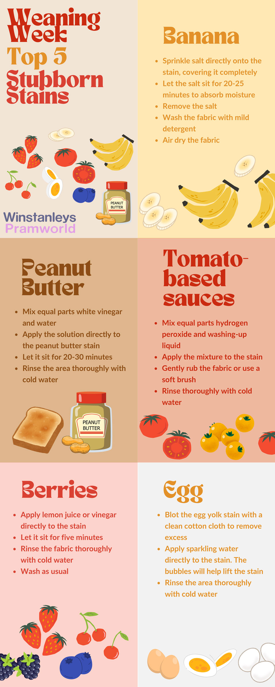 Top 5 Stubborn Stains Infographic