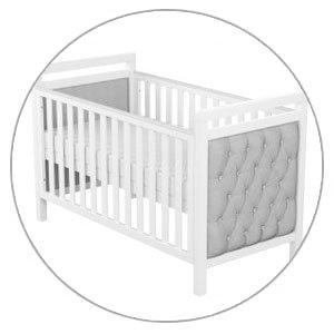 Babymore Velvet Deluxe Cot Bed White Bambinosandbeyond