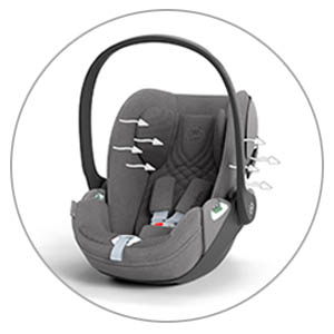 CYBEX Cloud T i-Size Rotating Baby Car Seat Cosy Beige