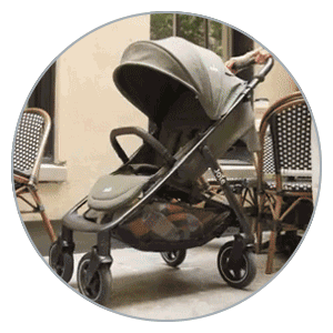 Joie MyDrift Stroller - all four wheels swivel 360