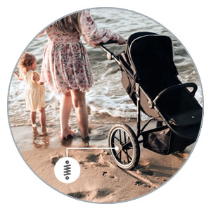 Kinderkraft Helsi 2 - all-terrain design