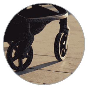 Kinderkraft Nubi 3 Stroller - wheels