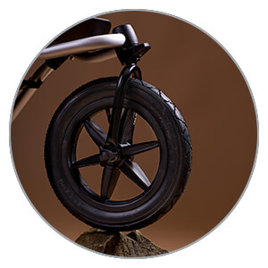 Mountain Buggy Urban Jungle - air-filled all-terrain wheels