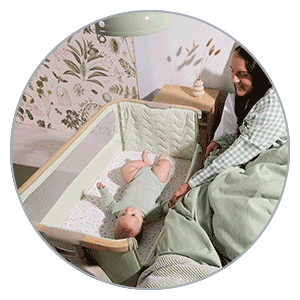 Tutti Bambini Cozee Air 2 Bedside Crib - adjustable frame