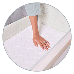 Tutti Bambini Cozee Air 2 Bedside Crib - breathable bassinet and deeper storage tray