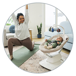 Uppababy Mamaroo Smart Swing - design
