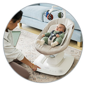 Uppababy Mamaroo Smart Swing - comfort and safety
